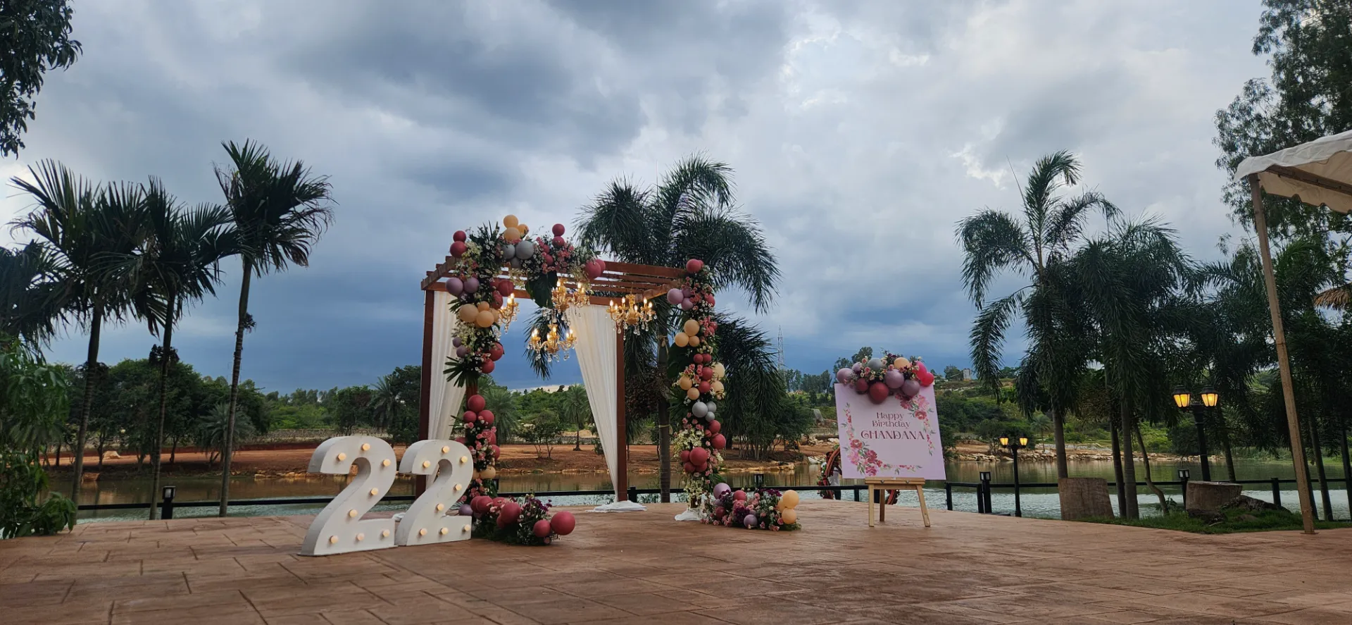 Birthday party venue at a resort in Bangalore